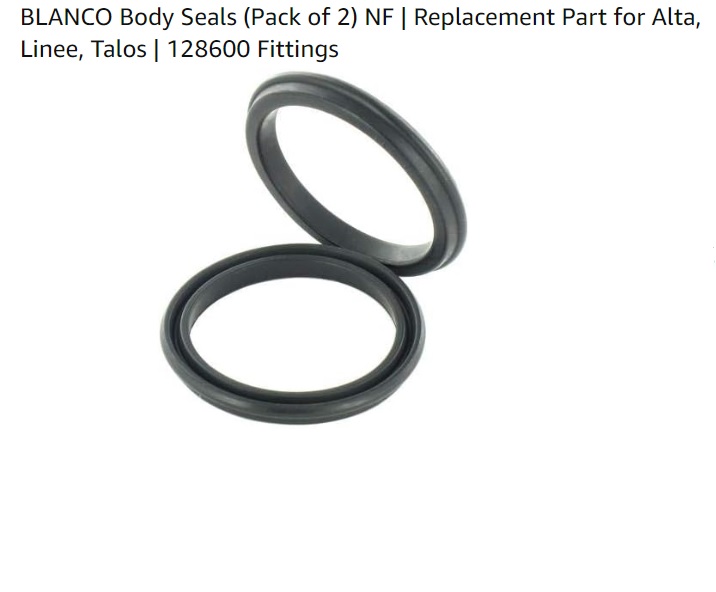 BLANCO Body Seals (Pack of 2) NF | Replacement Part for Alta, Li